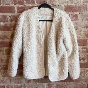 English Factory Cream Textured Women's Jacket